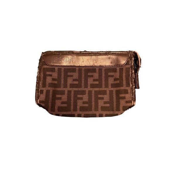 Fendi Zucca Monogram Pouch Vintage 90’s - Picture 1 of 6